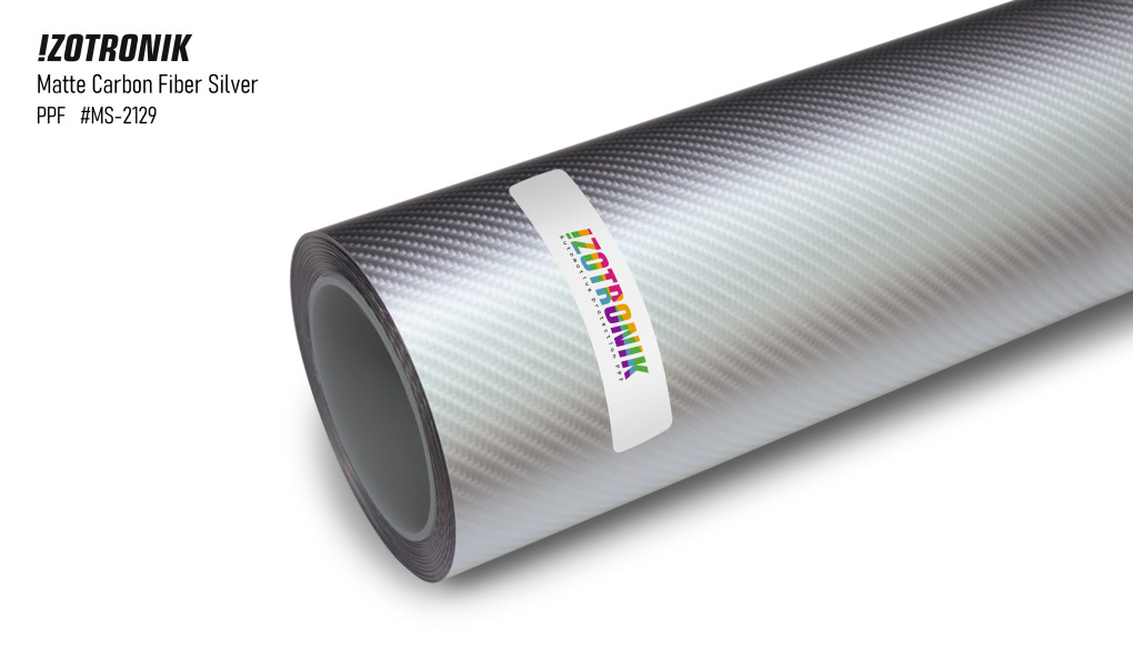 IZOTRONIK PPF Matte Carbon Fiber Silver / MS-2129